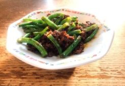 DAIGOも台所のレシピ・いんげんの炒めもの