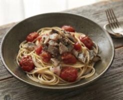 きょうの料理のレシピ・あじとトマトのパスタ