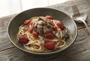 きょうの料理のレシピ・あじとトマトのパスタ