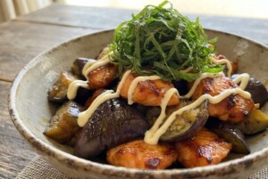 きょうの料理のレシピ・さけとなすの甘辛マヨソース
