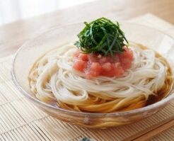 有働由美子の健康案内人のレシピ・すりおろしトマトそうめん