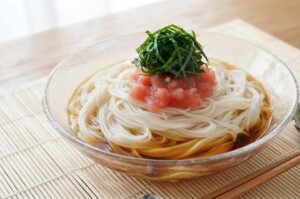 有働由美子の健康案内人のレシピ・すりおろしトマトそうめん