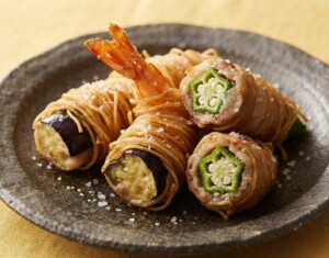 青空レストランのレシピ・そうめん巻き揚げ