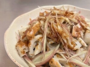 あさイチのレシピ・ちくわとみょうがのみそあえ