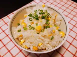 サタプラのレシピ・とうもろこしごはん