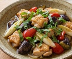 きょうの料理のレシピ・なすと鶏肉の南蛮漬け
