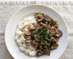 キューピー3分クッキングのレシピ・なすのドライカレー