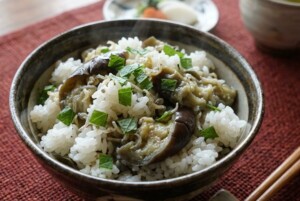 きょうの料理ビギナーズのレシピ・なすの炊き込みご飯