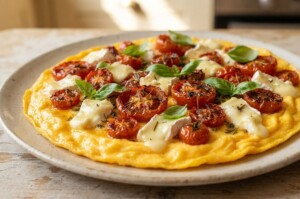 沸騰ワード10のレシピ・ふわとろトマトオムレツ