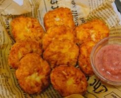 キューピー3分クッキングのレシピ・ふわふわ豆腐ナゲット 梅甘酢ソース