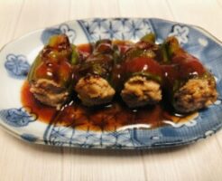 ゴー！ゴー！キッチン戦隊クックルンのレシピ・まるごとピーマンの肉づめ