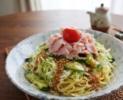 ノンストップのレシピ・キャベツでかさ増し冷やし中華