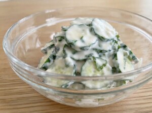 ノンストップのレシピ・キュウリのヨーグルトサラダ