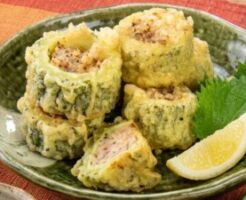 きょうの料理ビギナーズのレシピ・ゴーヤーの肉詰め天ぷら