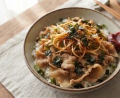 プレバトのレシピ・サムギョプサル風のせごはん