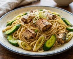 どさんこワイド179のレシピ・サンマ焼きそば