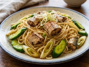 どさんこワイド179のレシピ・サンマ焼きそば