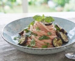 きょうの料理のレシピ・バジルと梅のカッペリーニ風