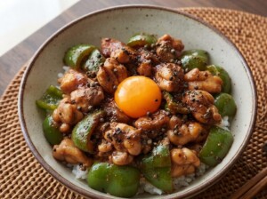 プレバトのレシピ・ブラックチキンのせごはん