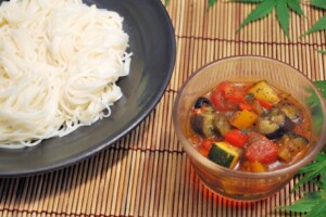 ノンストップのレシピ・ラタトゥイユそうめん