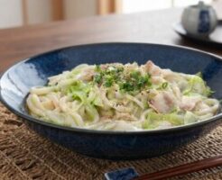 キューピー3分クッキングのレシピ・レンチン塩だれうどん