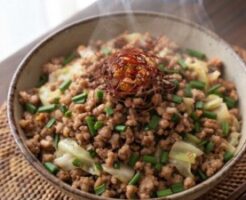 プレバトのレシピ・包まない餃子丼