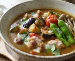 あさイチのレシピ・夏野菜のスープカレー