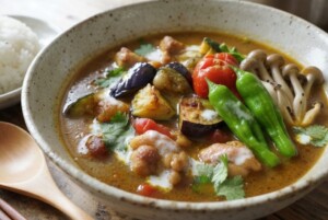 あさイチのレシピ・夏野菜のスープカレー