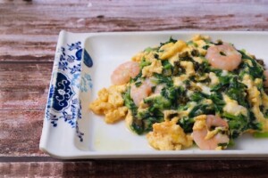 DAIGOも台所のレシピ・小松菜とエビの炒り卵