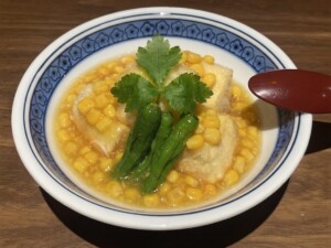 ノンストップのレシピ・揚げだし豆腐のトウモロコシあん