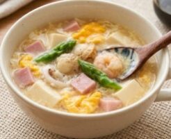 DAIGOも台所のレシピ・海鮮と豆腐のスープ