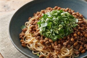 きょうの料理のレシピ・炒め納豆のあえ麺