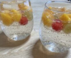 ノンストップのレシピ・炭酸水のレンチンゼリー