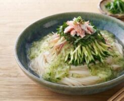 どさんこワイド179のレシピ・翡翠ひやむぎ