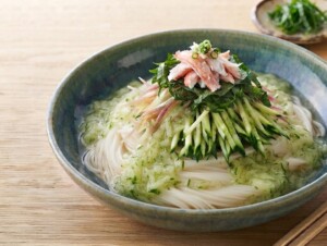 どさんこワイド179のレシピ・翡翠ひやむぎ