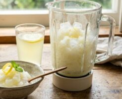 なないろ日和のレシピ・自家製スポーツドリンクでのアイススラリー