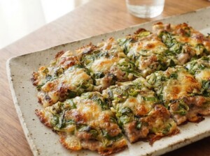 きょうの料理ビギナーズのレシピ・豚こまのピザ風