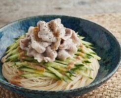 ノンストップのレシピ・豚しゃぶ冷製パスタ