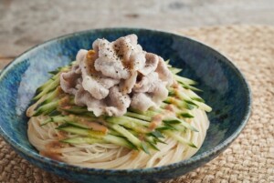ノンストップのレシピ・豚しゃぶ冷製パスタ