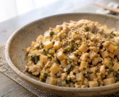 きょうの料理ビギナーズのレシピ・豚ひき肉の高菜炒め