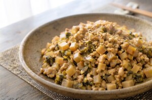 きょうの料理ビギナーズのレシピ・豚ひき肉の高菜炒め