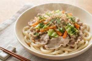 あさイチのレシピ・重ねるだけで１皿焼きうどん