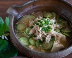 ノンストップのレシピ・鶏ササミの冷や汁風