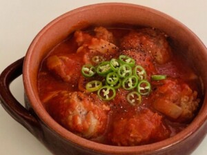 きょうの料理のレシピ・鶏塩つくねのトマト煮