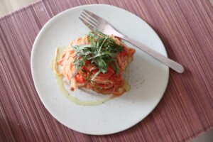 滝沢カレン&和田明日香のフィーリンきっちんのレシピ・梅豚しゃぶの冷製パスタ