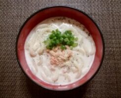 かまいたちの瞬間回答のレシピ・鮭めんたいクリームうどん
