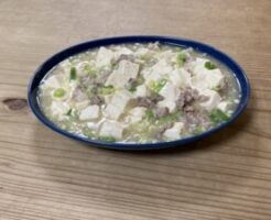 土曜はナニするのレシピ・レンチン鶏塩マーボー豆腐風