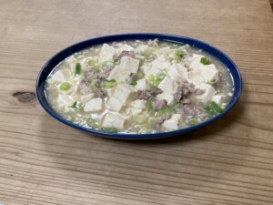 土曜はナニするのレシピ・レンチン鶏塩マーボー豆腐風
