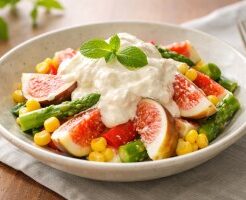 きょうの料理のレシピ・いちじくと彩り野菜の豆腐クリーム
