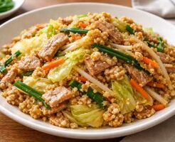 NHKきょうの料理ビギナーズのレシピ・おから入り肉野菜炒め